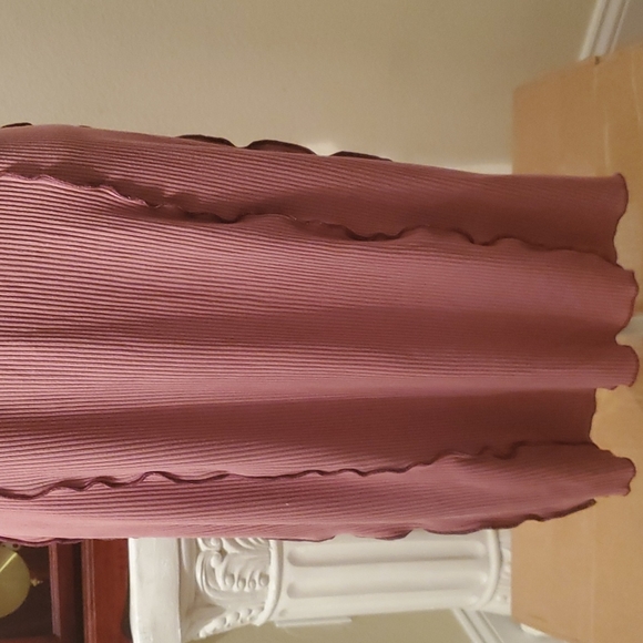 NEW SEXY RIBBED ROSE COLORED XL DEREK HEART DRESS - Picture 4 of 4